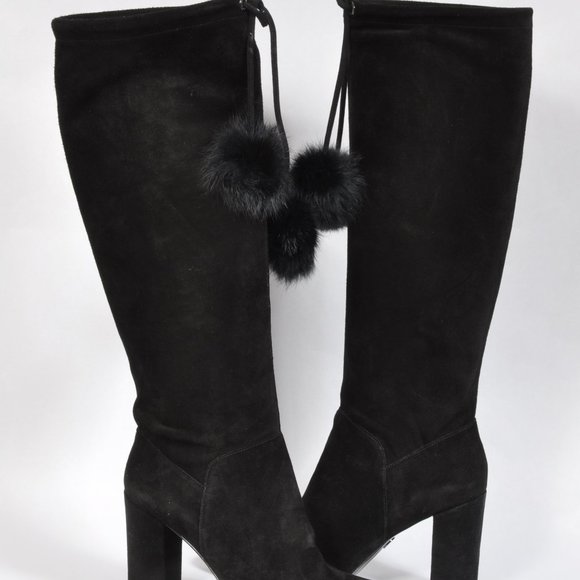 Michael Kors New Women "REMI"  Black Knee Hi Boot - Picture 1 of 2